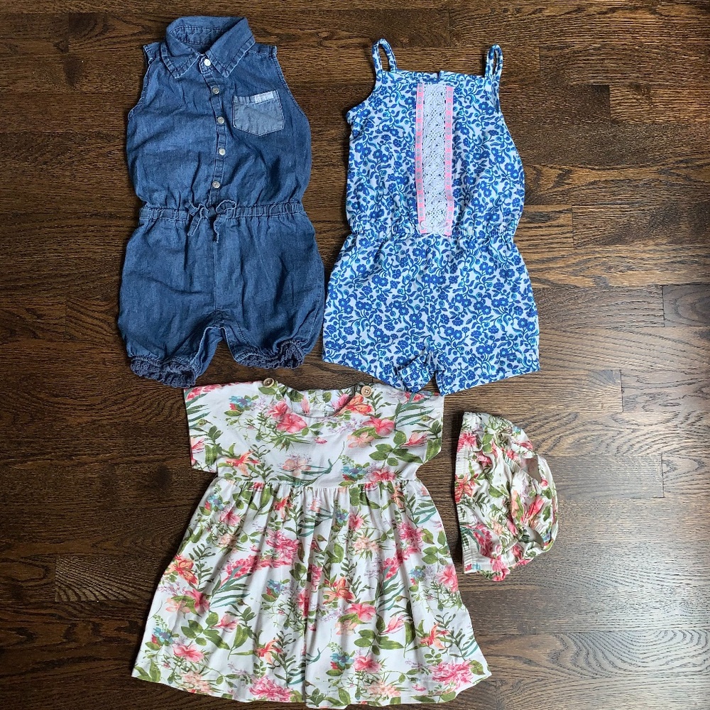 Girls 3 piece summer bundle Sz 18 months